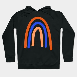 Orange and blue boho "rainbow" Hoodie